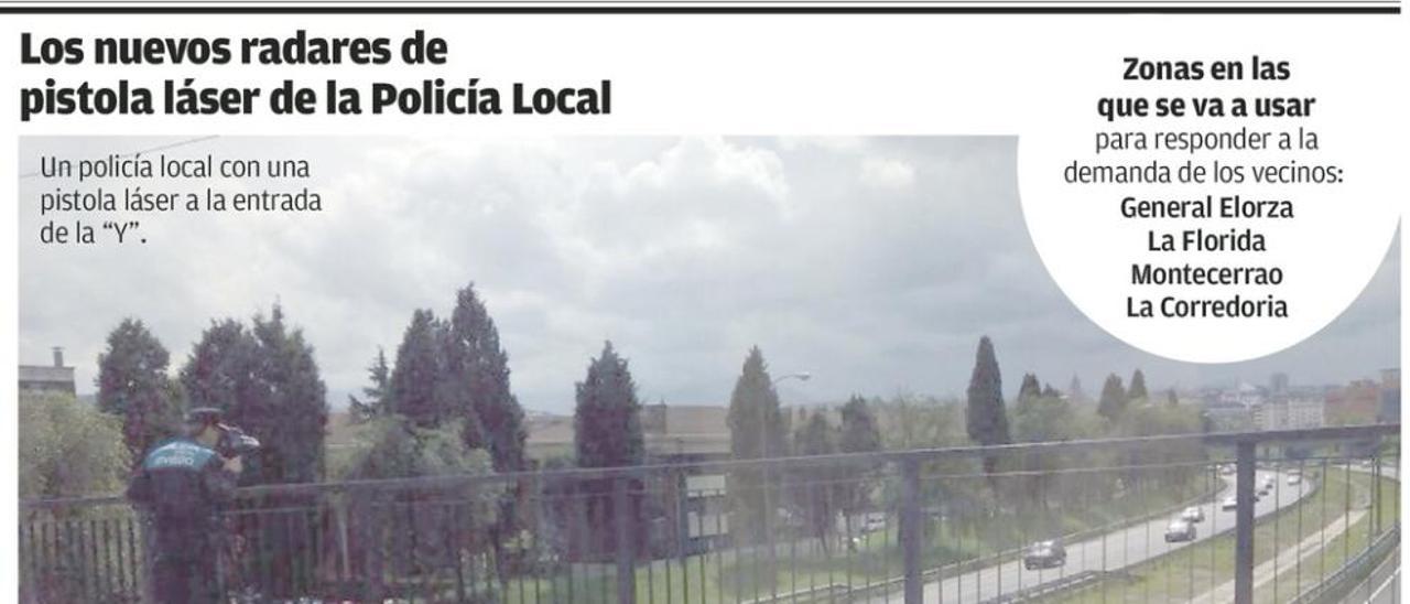 La Policía Local de Oviedo comenzará a usar una pistola láser para multar excesos de velocidad