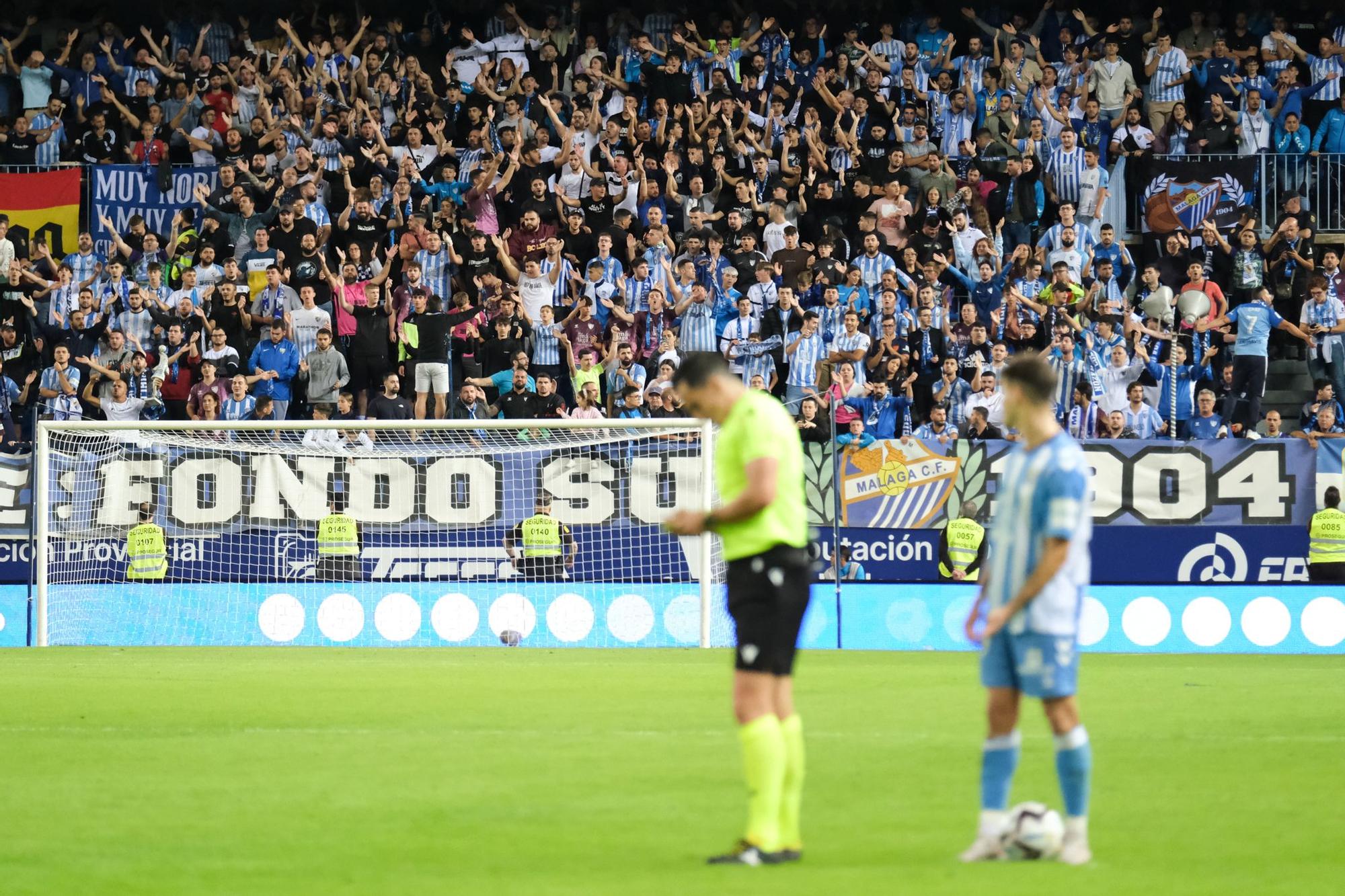 El Málaga CF - Sporting de Gijón, en imágenes