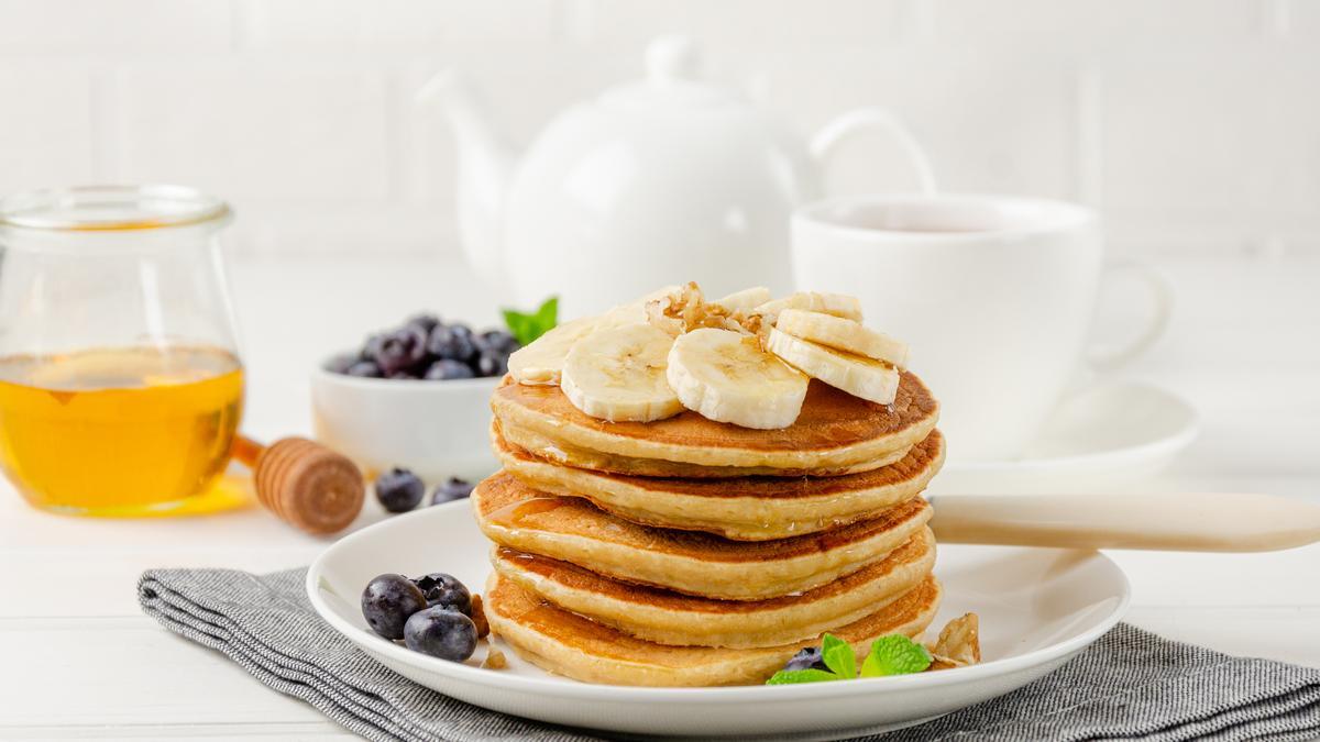 Tortitas de avena y plátano