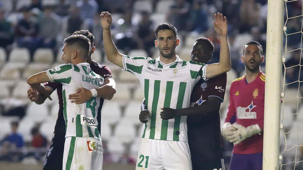 Lance del pasado encuentro ante el Recreativo de Huelva en El Arcángel.