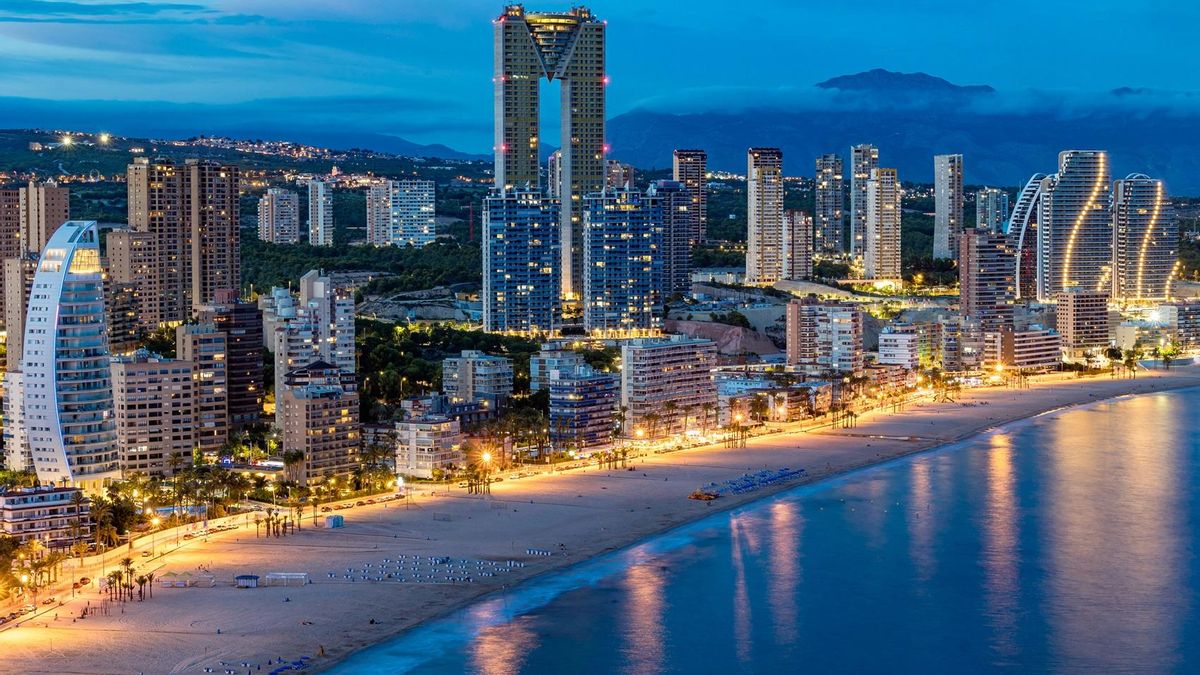 Panorámica de la zona de poniente de Benidorm.