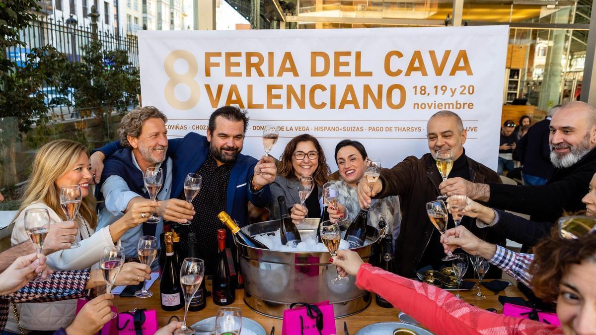 Un momento de la Feria del Cava de Requena en València en ediciones anteriores.