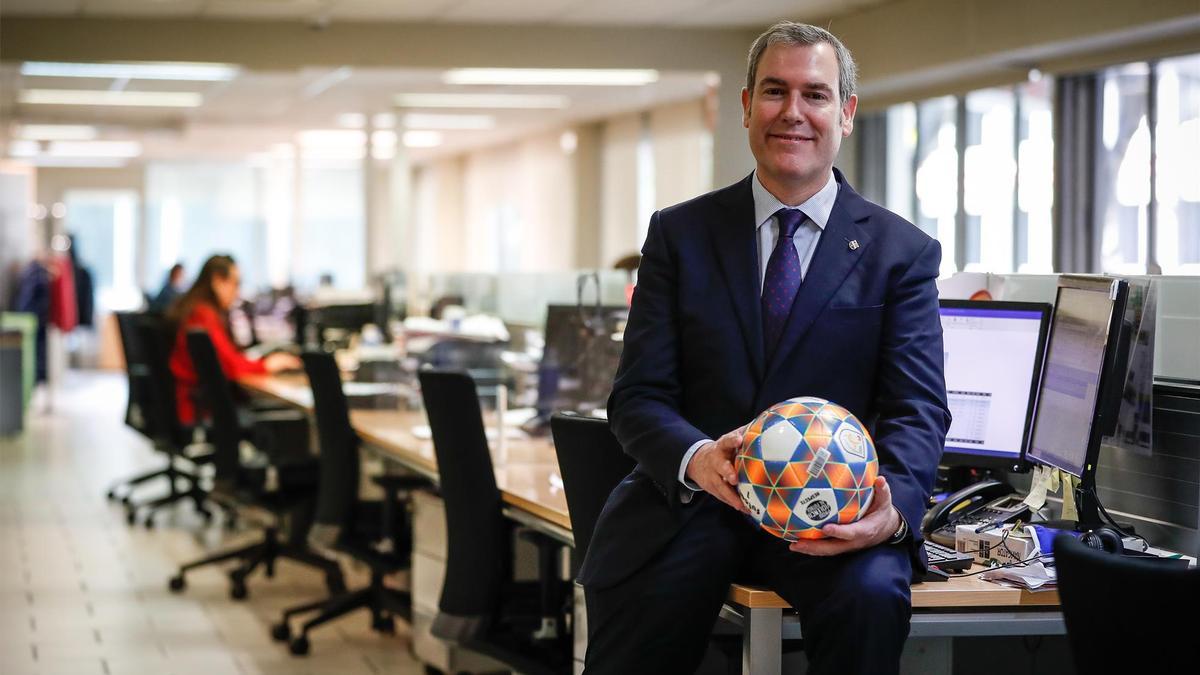 Emili Rousaud durante la entrevista con SPORT