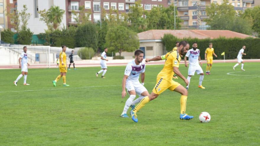 Javi Añón, en un lance del partido