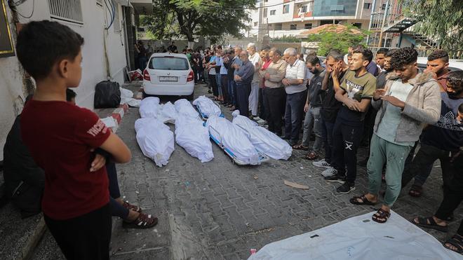 Drama en el hospital Al-Shefa de Gaza: se acumulan los cadáveres de palestinos