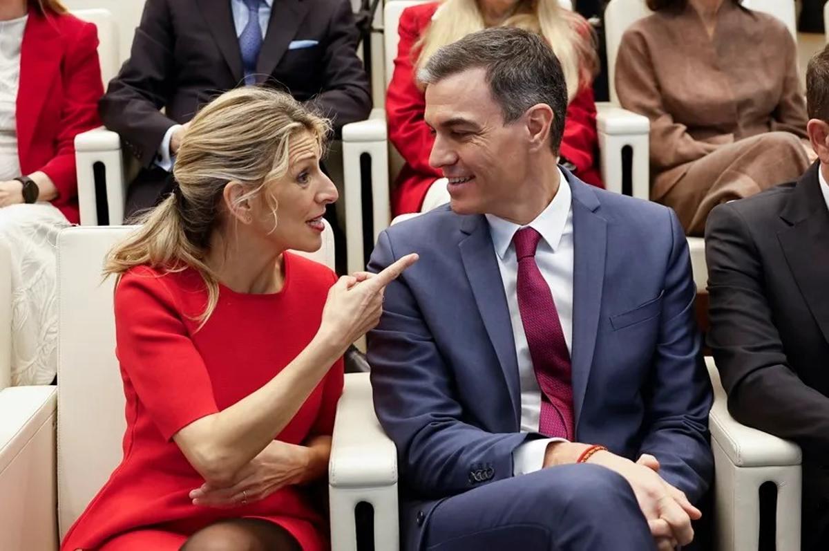 Yolada Díaz y Pedro Sánchez, el tándem de Gobierno de los últimos años.