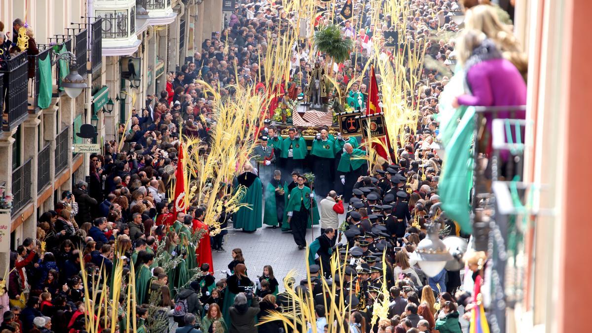 Procesión de Semana Santa en Valladolid.
