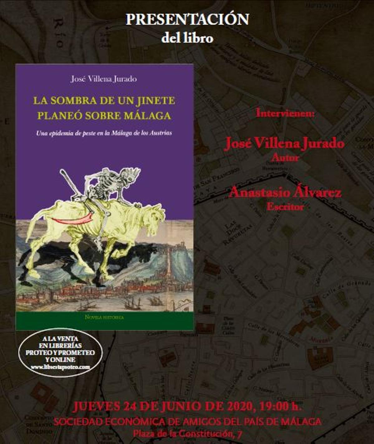 Cartel de presentación del libro.