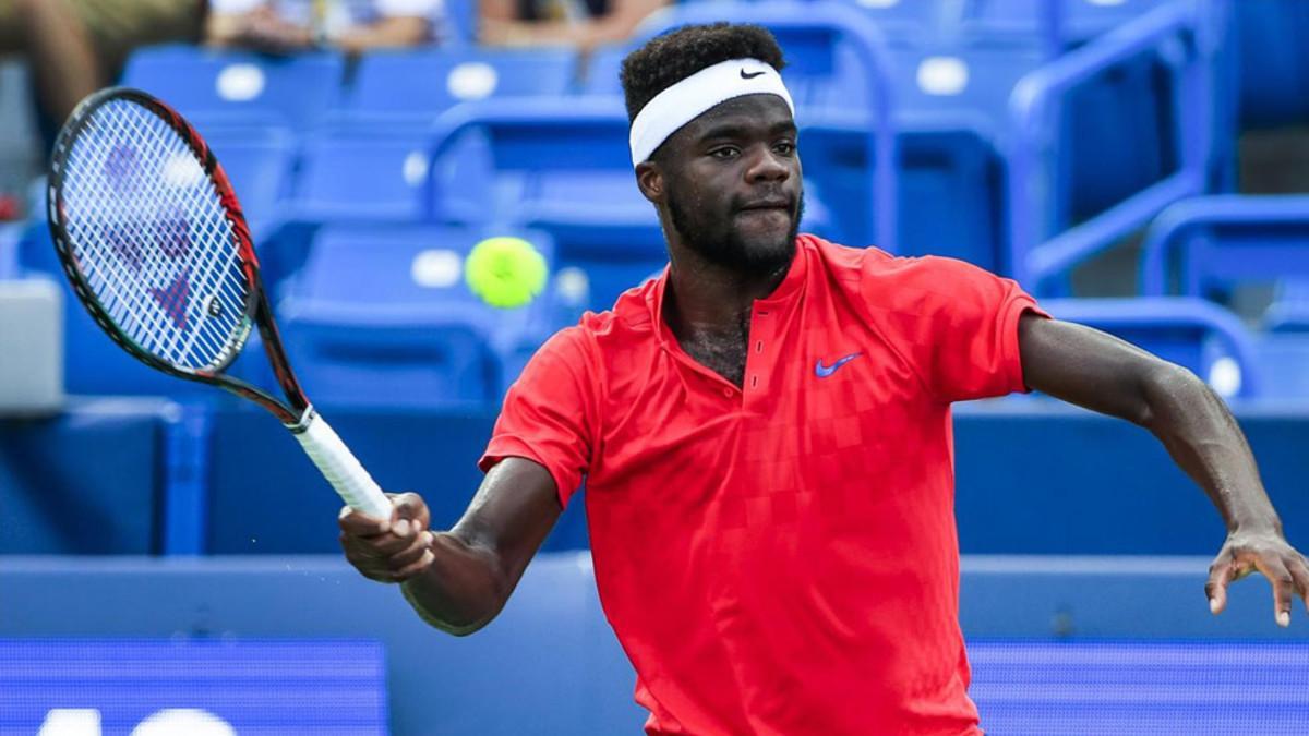 Tiafoe, en acción contra Zverev