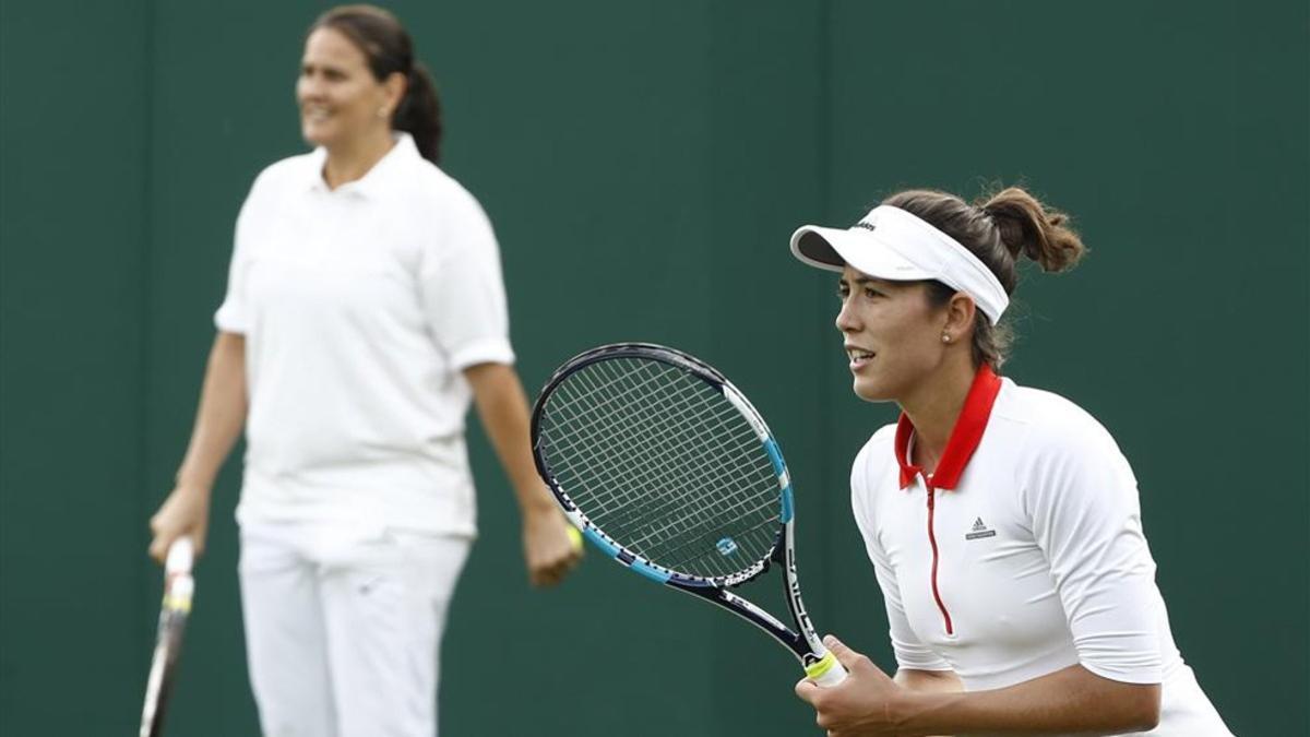 La sintonía entre Garbiñe y Conchita en Wimbledon fue excelente