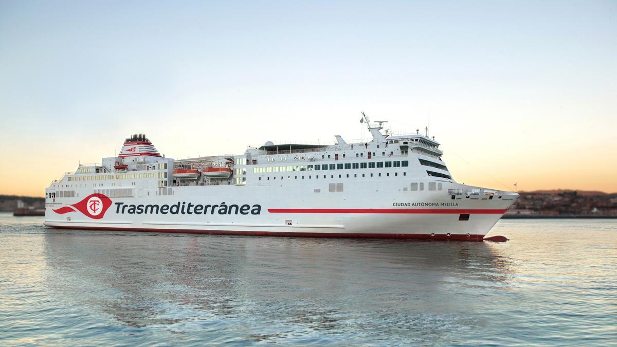 Imagen del ferry ‘Ciudad Autónoma Melilla’