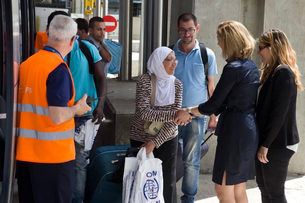 Llegada a España de los refugiados que vendrán a Asturias