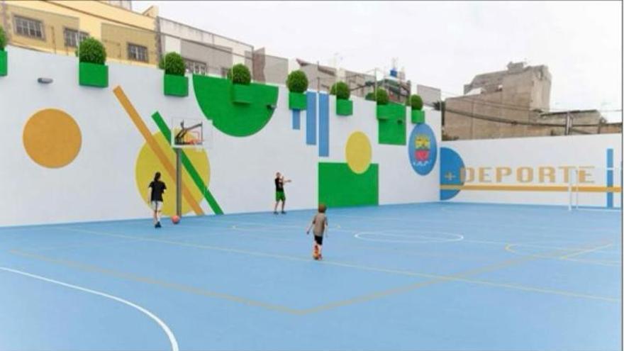 Arucas incorpora la cancha de San Fernando al programa de renovación de instalaciones deportivas