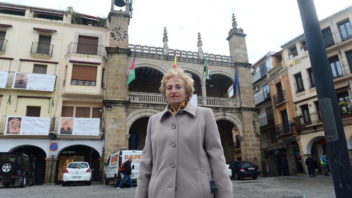 María Antonia Rivera, primera concejala en el Ayuntamiento de Plasencia.