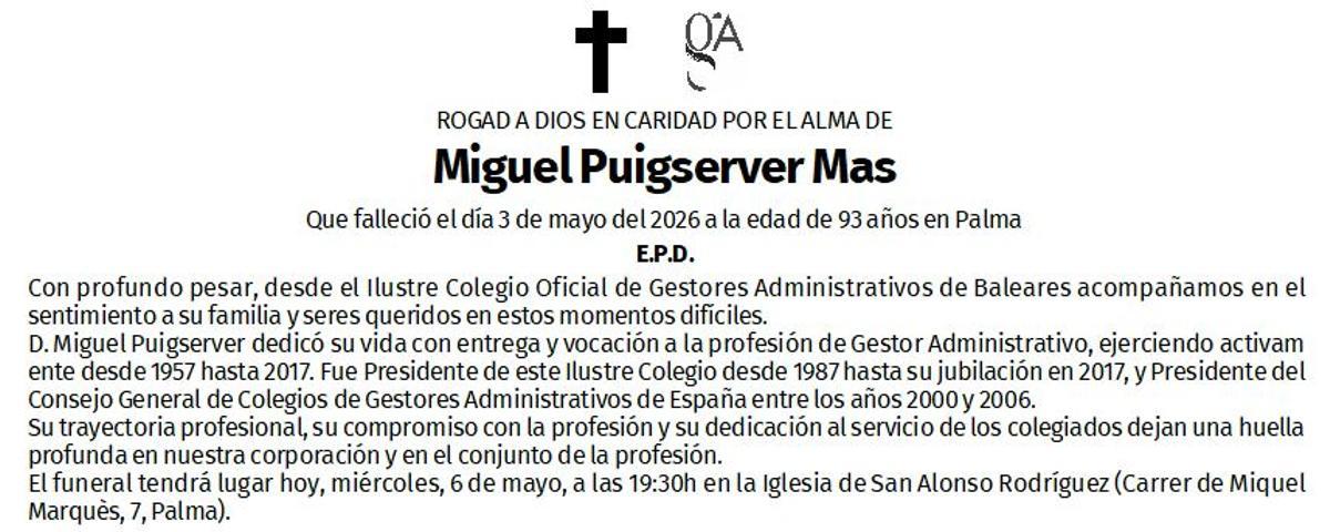 Miguel Puigserver Mas