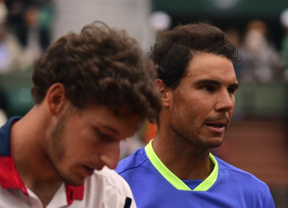 Partido de cuartos de final de Roland Garros entre Nadal y Carreño