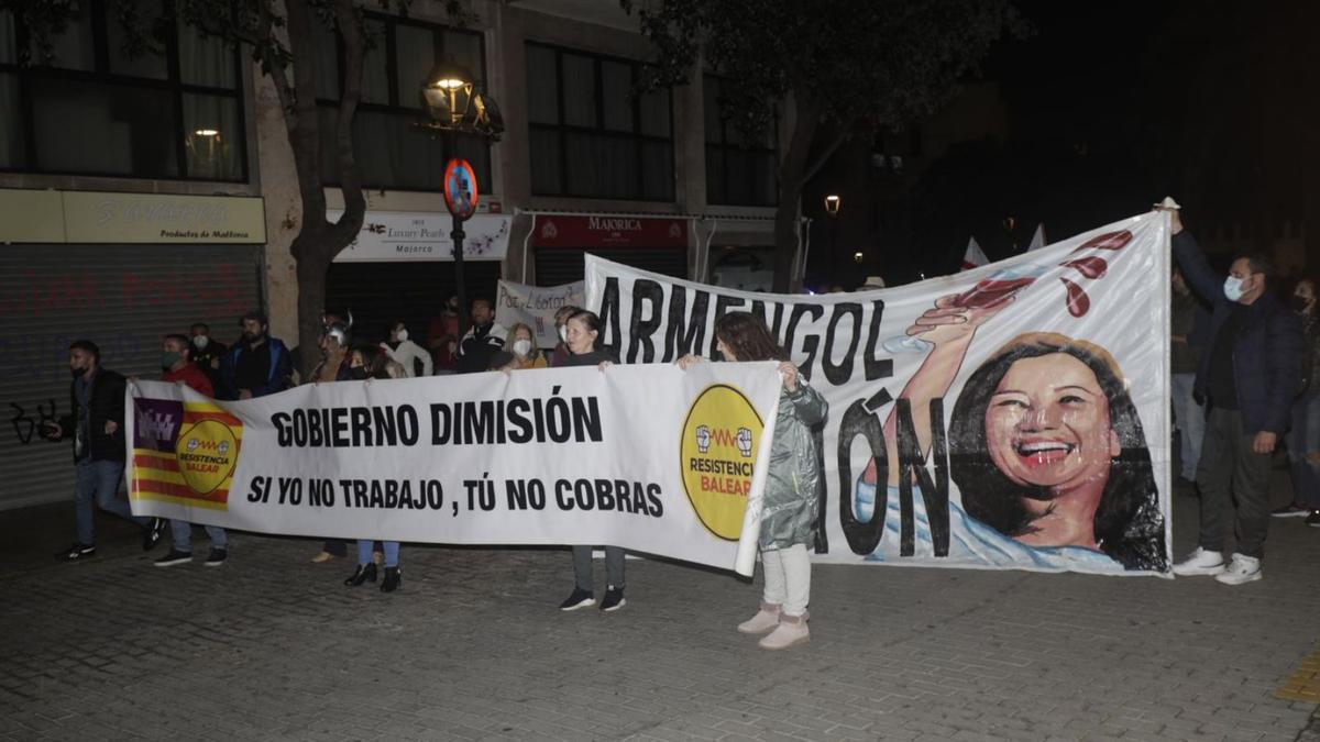 Resistencia Balear convocó otra manifestación contra las restricciones.