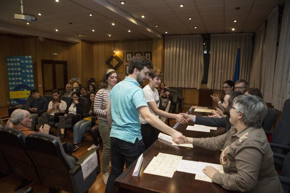 Entrega de los premios de la XII Olimpiada Asturiana de Biología