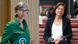 A la izquierda, Yolanda Calero. A la derecha , Pilar Fernández.