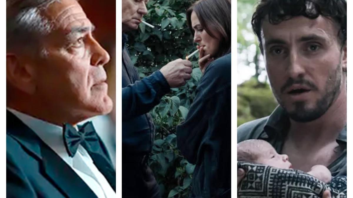 George Clooney en 'Jay Kelly', Stellan Skarsgård y Renate Reinsve en 'Valor sentimental' y Paul Mescal en 'Hamnet'