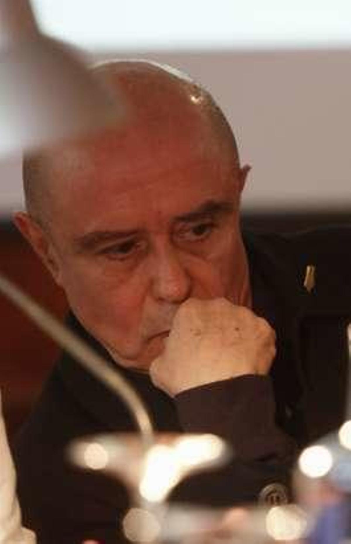 Gabriel Albiac, ayer, en La Granda.