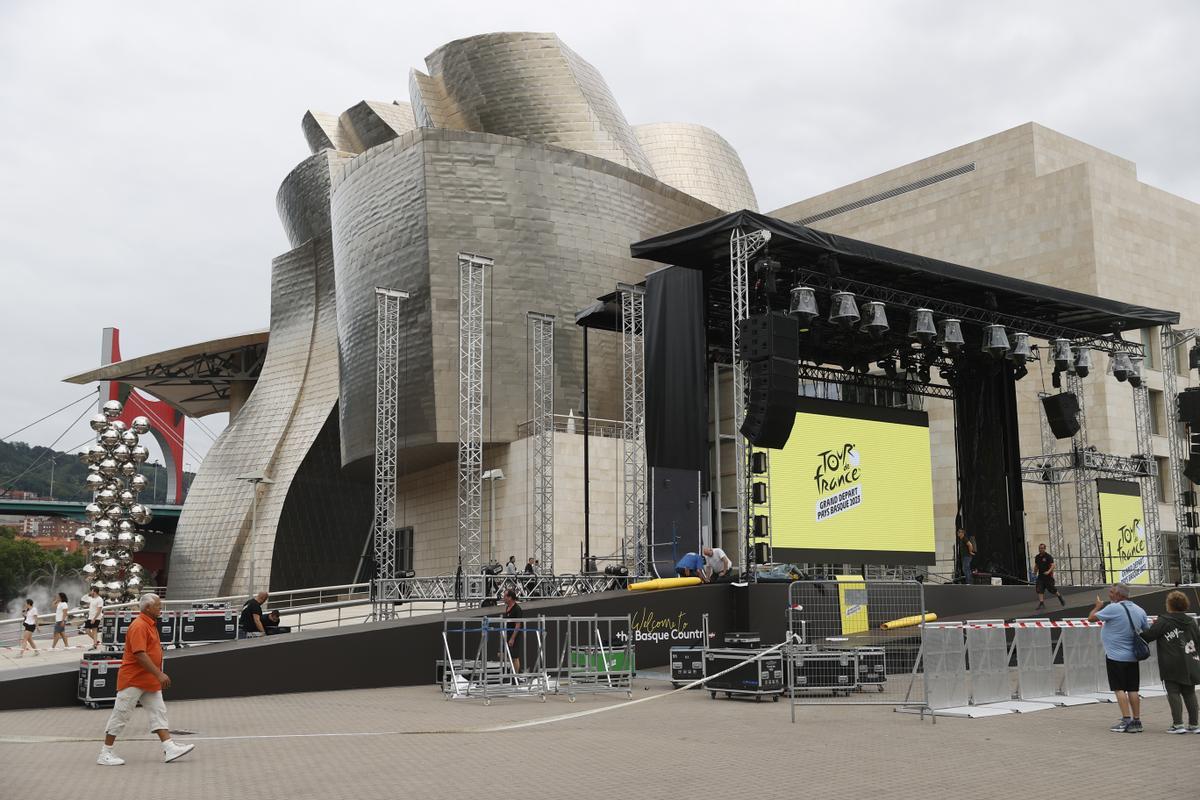 Bilbao ultima los preparativos de la primera etapa del Tour de Francia