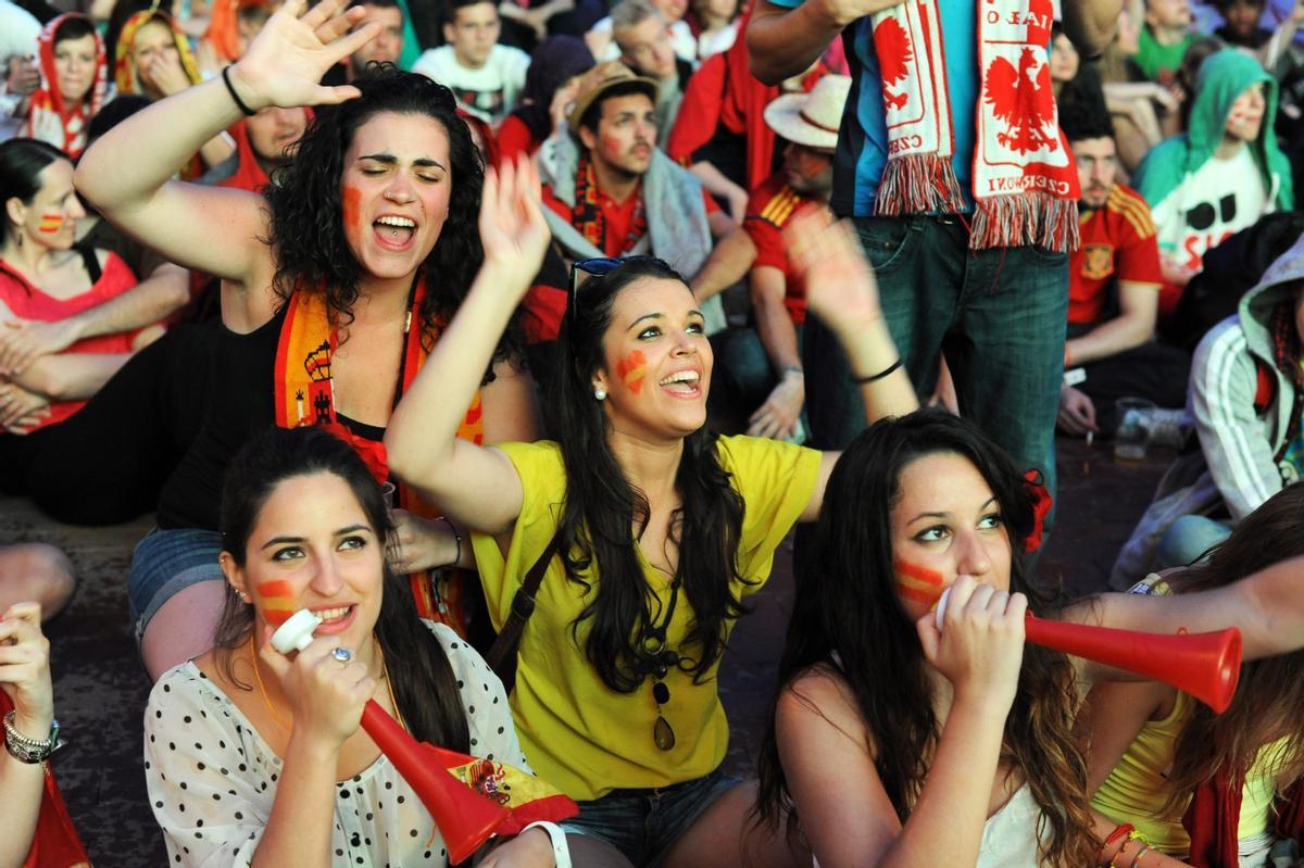 Aficionadas de la selección española de fútbol.