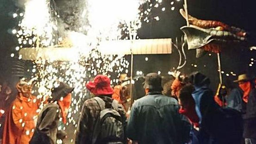 Correfoc de la Festa Major de Sant Vicenç de Castellet del 2018