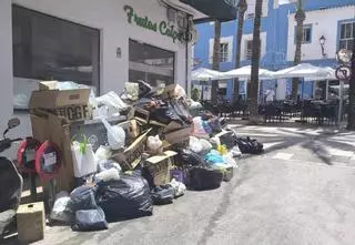 Calp, repleta de basura en el tercer día de huelga en la retirada de residuos (imágenes)