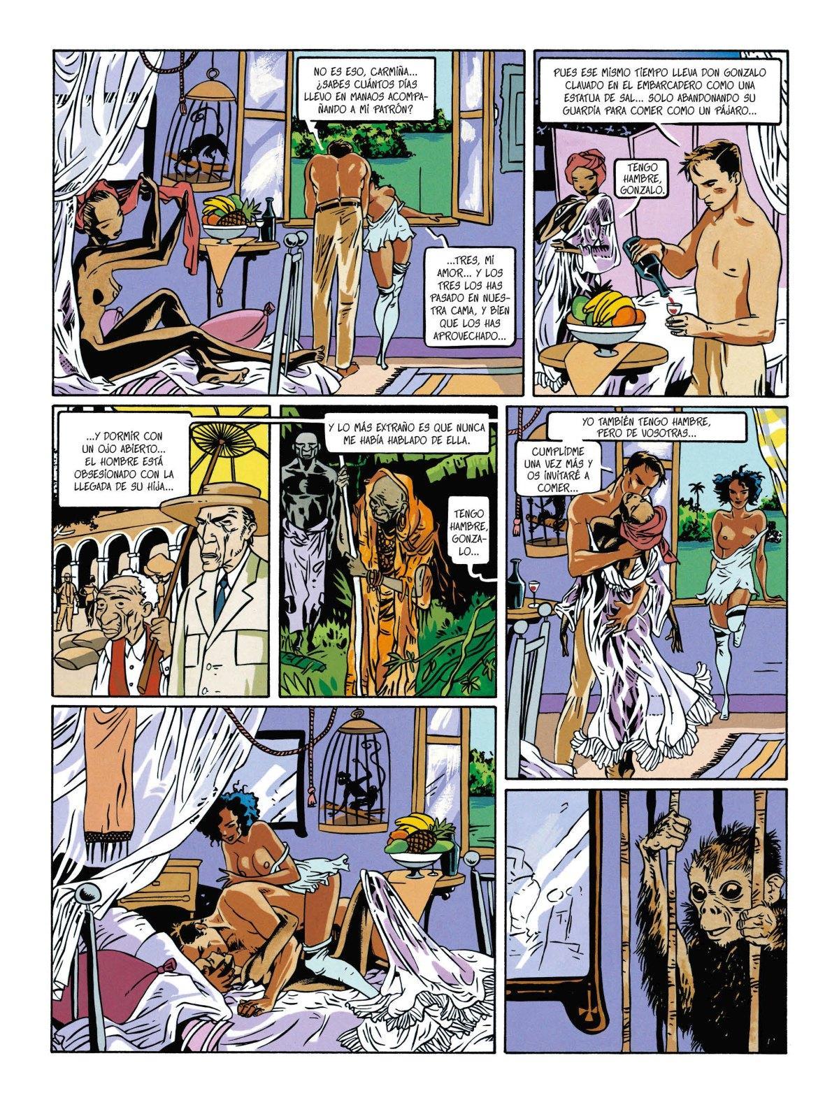 Una página del cómic "Eva Medusa. Edición Integral 30º aniversario".