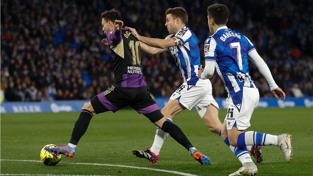 Resumen, goles y highlights del Real Sociedad 0 - 1 Valladolid de la jornada 20 de LaLiga Santander