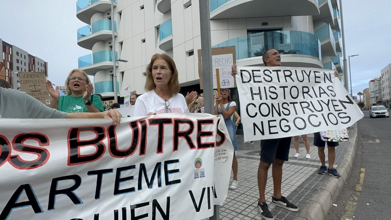 Manifestación en Guanarteme contra la gentrificación y la especulación inmobiliaria
