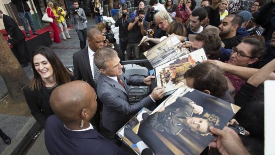 Christoph Waltz recibe su estrella en el Paseo de la Fama