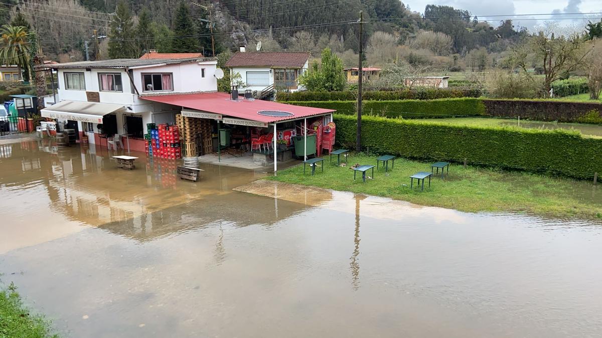 Situación de este mediodía en Quinzanas (Pravia).