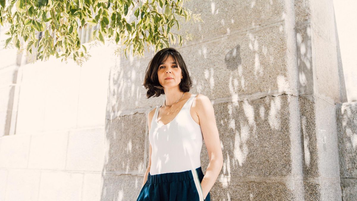 La escritora Lara Moreno, el día de la entrevista en Madrid.