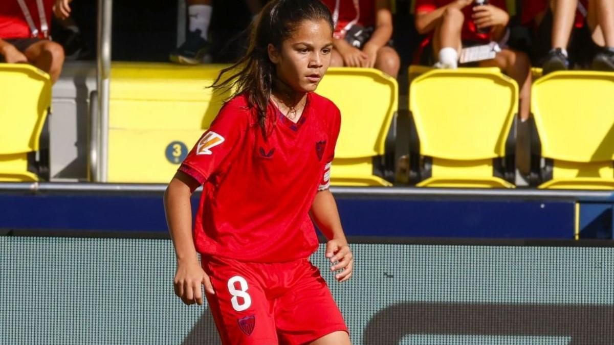 Jesús Corbacho es uno de los puntales del alevín del Sevilla