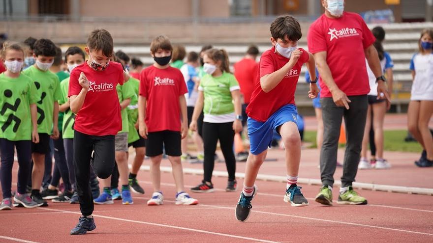 Un grupo de atletas participantes en la actividad celebrada en El Fontanar.