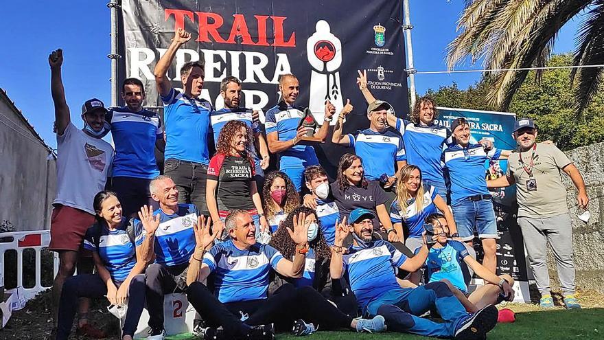 El Galaico, premiado como club más numeroso en el V Trail Ribeira Sacra