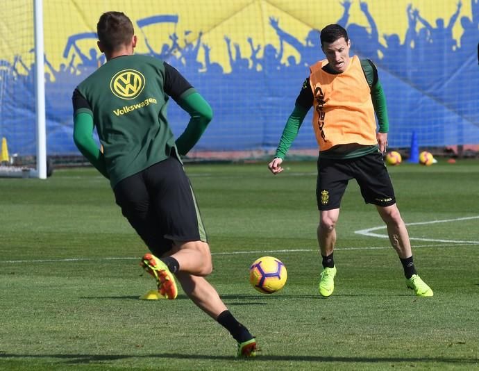 01/02/2019 TELDE. Entrenamiento UD Las Palmas en El Hornillo.  Fotografa: YAIZA SOCORRO.