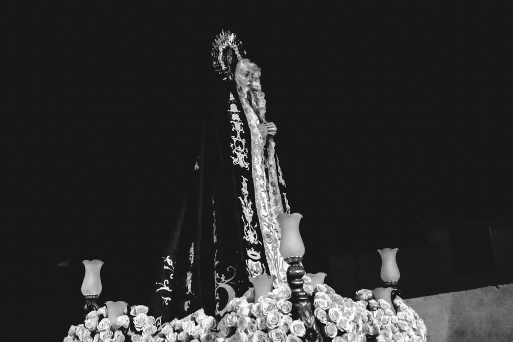 Semana Santa de Lorca 2022: Virgen de la Soledad del Paso Negro, iglesia y procesión