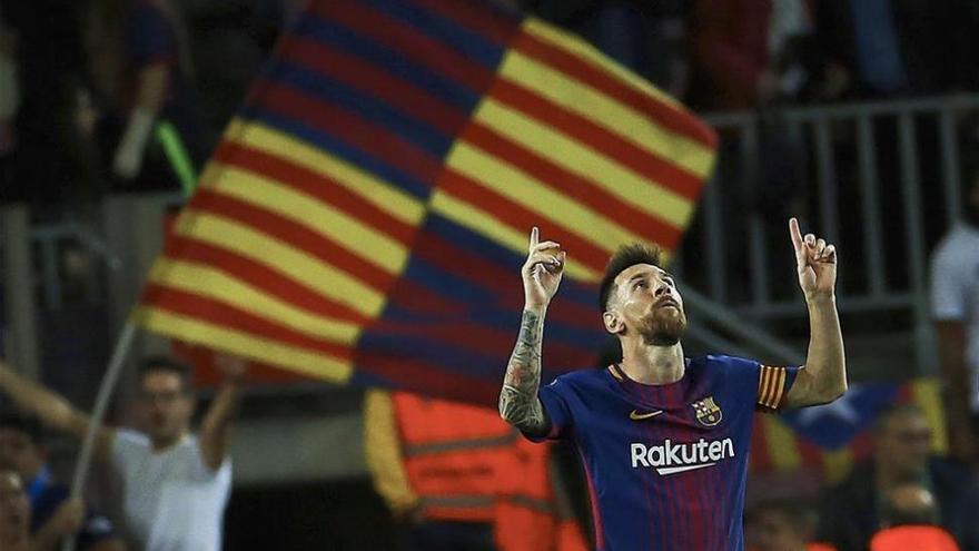 El Barça, con un póquer de Messi, se desmelena tras el descanso (6-1)