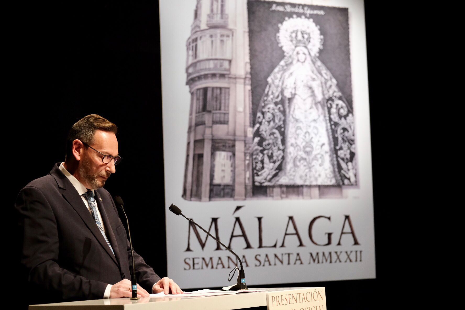 Presentación del cartel de la Semana Santa de Málaga de 2022