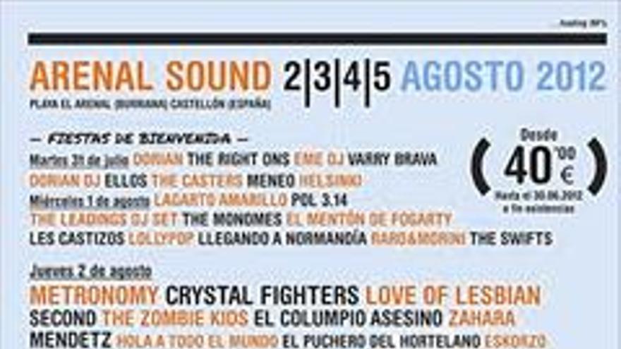 El Arenal Sound generará un impacto económico de 12 millones en Burriana