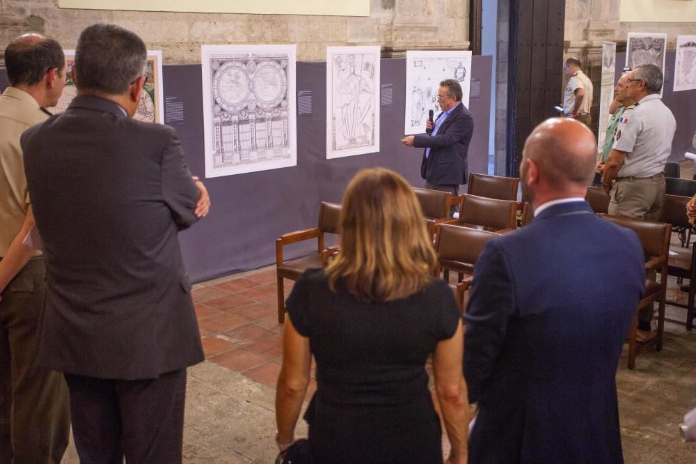 Exposición cartográfica en Capitanía General de València