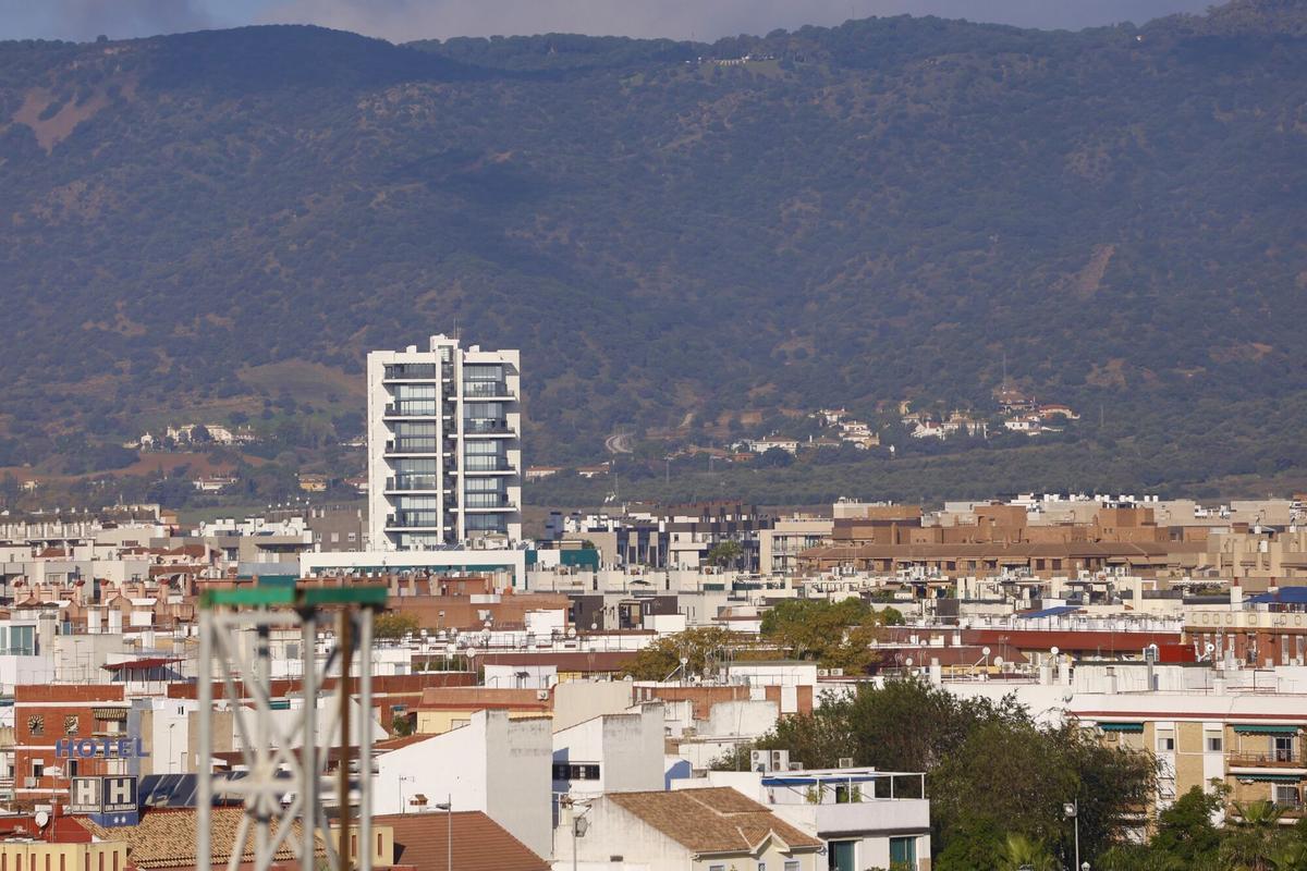 Vista panoramica edificios córdoba torre del agua