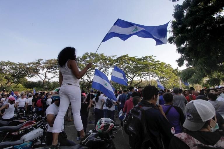 Multitudinaria marcha en Nicaragua