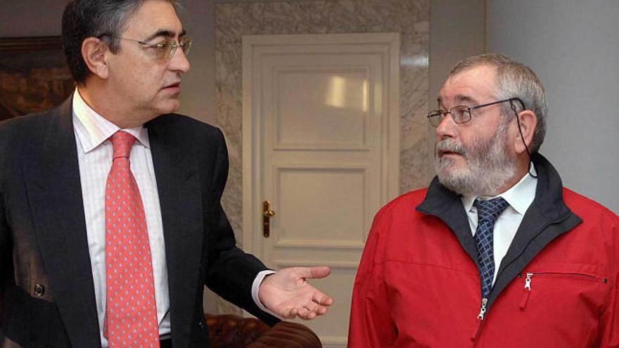 Moreda, a la izquierda, y Varela, en una reunión en 2008.
