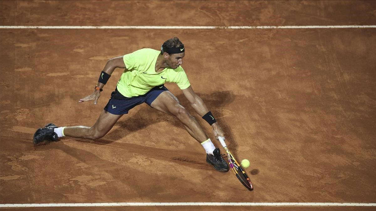 zentauroepp55013644 rome  italy   19 09 2020   rafael nadal of spain in action d200919222925