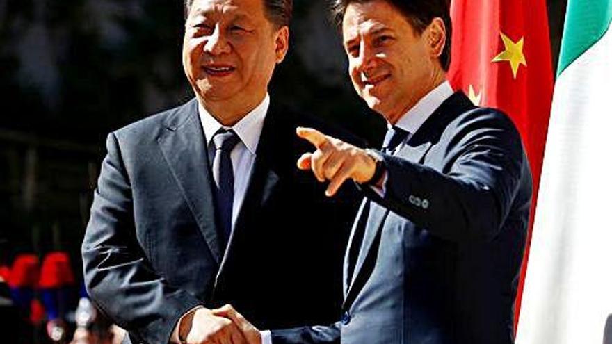 El president xinès, Xi Jinping, i el primer ministre italià, Giuseppe Conte