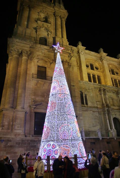 El encendido de las luces de Navidad de la calle Larios